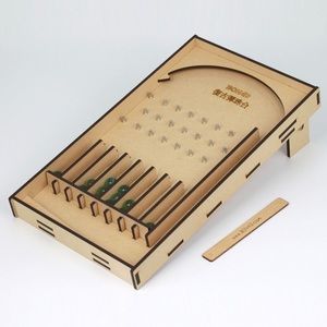 Wooden Crafted Tabletop Pinball Game made in Taiwan